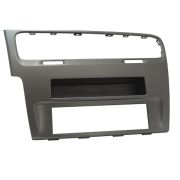 Moldura 1 Din Fiamon Para Volkswagen Golf 2014 em diante Com Porta Objetos - Grafite Original