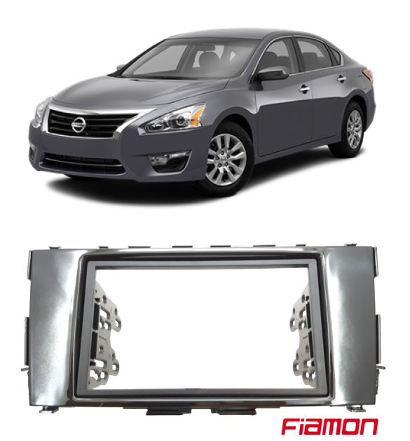 Moldura 2 Din Fiamon Para Nissan Altima 2013 - Preta - 3185