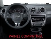 Moldura 2 Din Vw Gol G6 VoyageG6 Saveiro G6 - Black Piano Grafite Prata Preta