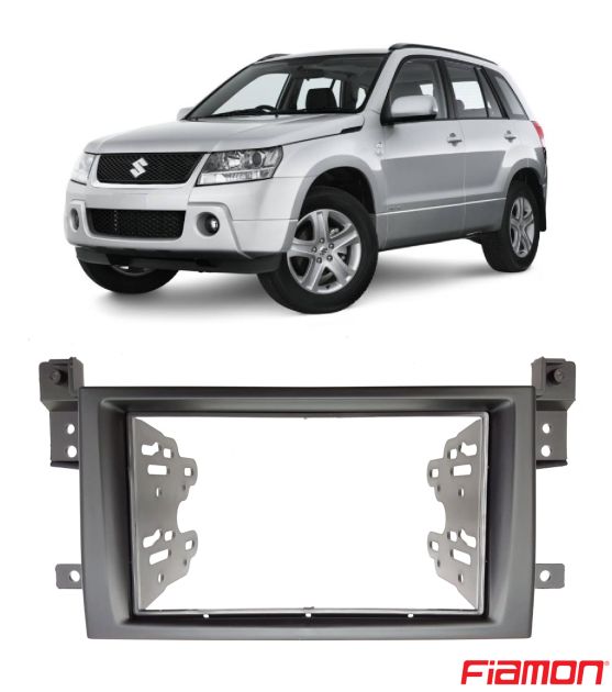 Moldura 2 Din Fiamon Para Suzuki Grand Vitara - Preta - 3192