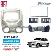 Moldura 2 Din Fiamon Para Fiat Palio Fire G2 (2002 até 2014) - Com Ar Condicionado