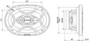 B4X69 X - Alto Falante 6X9" Bravox  - 140 Watts RMS (Par)