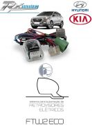 Central Rebate os retrovisor - Hyundai IX35 GL e GLS ,KIA Picanto (2012>) e Kia Sportage (até 2016).