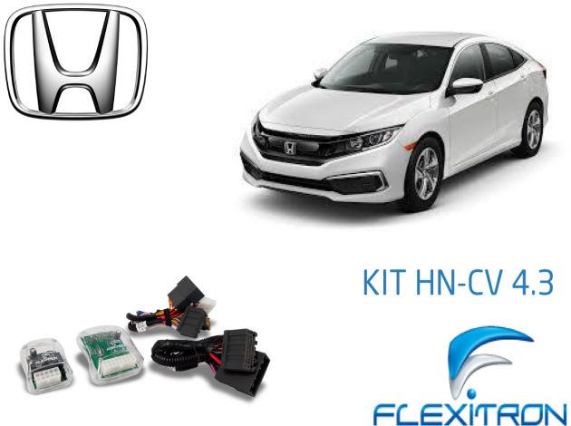 Central para automação de vidros, retrovisores e teto solar - Honda Civic G10 - KIT HN-CV 4.3