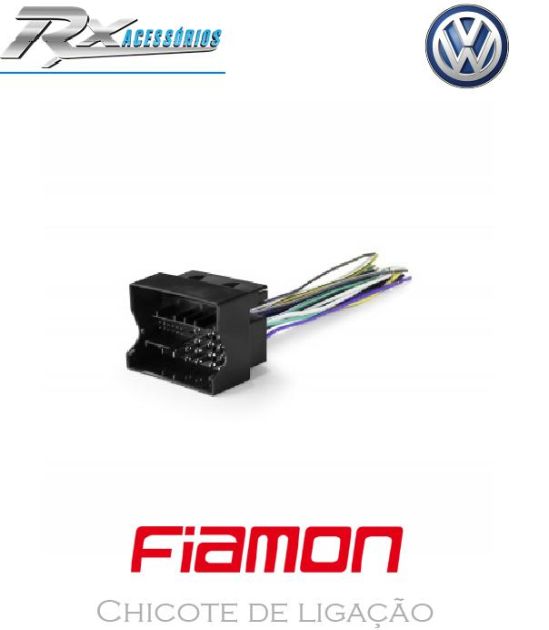 40140 - Chicote adaptador para rádio - Quadrilock para Volkwagen Gol G7, Novo Jetta e Novo Passat