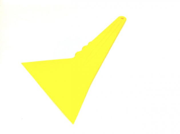 Espátula Batedor (Bico de Pato) Amarela Quik Foot  13,5 cm X 27,5 cm