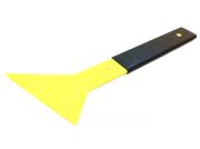 Espátula Batedor (Bico de Pato) Amarela Quik Foot Com Cabo Preto 15 cm X 30 cm