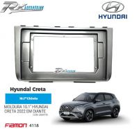 Moldura 10.1 Polegadas Fiamon Para Hyundai Creta 2022 em diante - Grafite - 5893