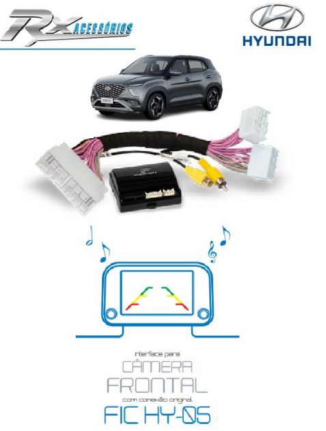 Interface para habilitar câmera frontal - Hyundai New Creta Confort e Limited (2022 em diante)