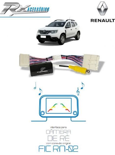 Interface de câmera de ré - Renault Duster (2021 em diante) - FIC RN-02