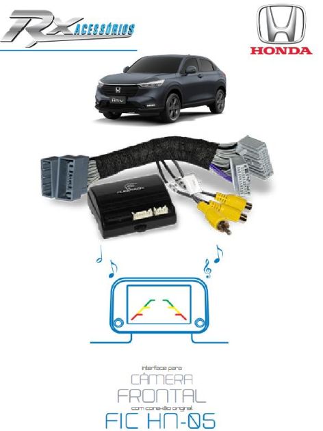 Interface para habilitar câmera frontal - Honda HR-V EX e EXL (2023 em diante).