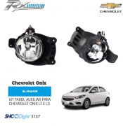 Kit farol auxiliar Shocklight para Chevrolet Onix/ Prisma LT e LS (2014 a 2019)