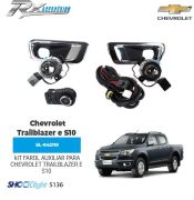 Kit farol auxiliar Shocklight para Chevrolet Trailblazer e S10 (2012 até 2016)