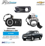 Kit farol auxiliar Shocklight para Chevrolet Trailblazer e S10 (2012 até 2016)