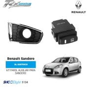 Kit farol auxiliar Shocklight para Renault Sandero (2012 até 2014)