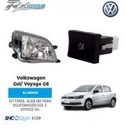 Kit farol auxiliar Shocklight para Volkswagen Gol e Voyage G6 (2012 até 2015)