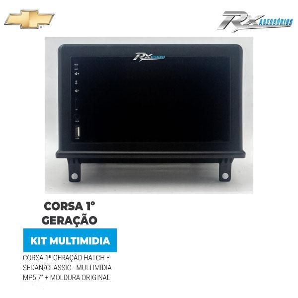  Kit Multimidia 7" Corsa 1ª Geração Hatch E Sedan/classic