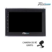 Kit Multimídia 7" com Android 9.0 - Passat 2000 a 2011 + moldura + câmera de Ré