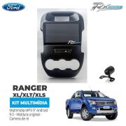 Kit Multimídia Ford Ranger 12/15  9 polegadas Android + moldura + câmera de ré