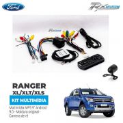 Kit Multimídia Ford Ranger 12/15  9 polegadas Android + moldura + câmera de ré