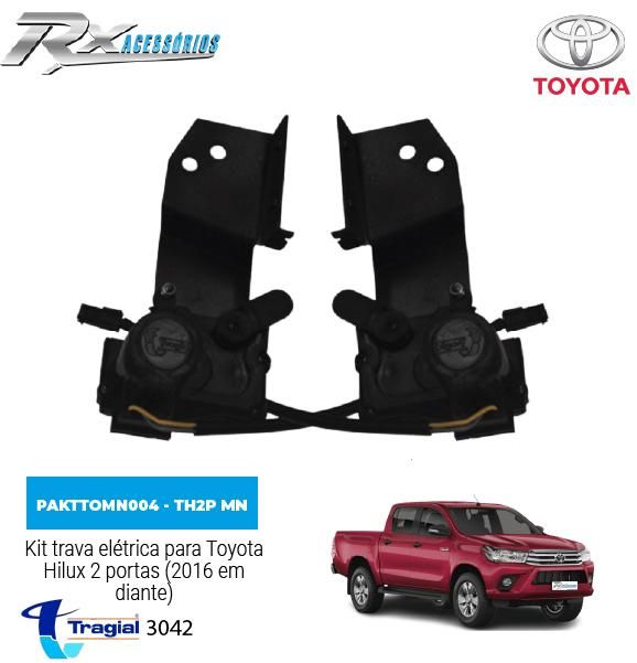 Kit trava elétrica Tragial 2 Portas TH2P MN Toyota Hilux (2016 em diante)