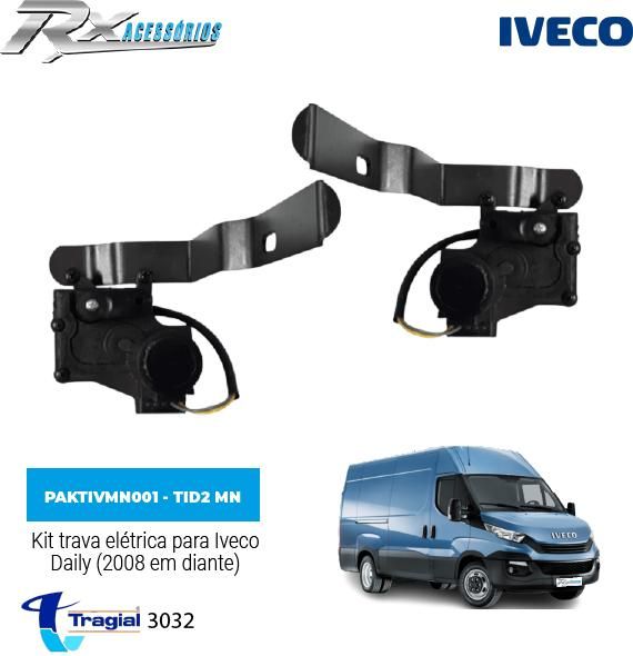 Kit trava elétrica Tragial TID2 MN 2 portas Iveco Daily (2008 em diante)