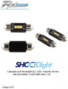 Lâmpada Led Shocklight SLL-1236 - Torpedo 36 mm, 400 LM, 6000K, 3 LEDS SMD 2835, 12V