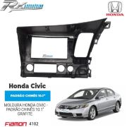 Moldura 10.1" Fiamon para Honda Civic (2007 Até 2011) - Grafite