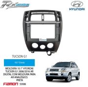 Moldura 10.1" Fiamon para Hyundai Tucson G1 2006 até 2016 - Preta