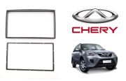 Moldura 2 DIN Fiamon Para Chery Tiggo 2010 a 2015 - Preta, Padrão chinês e japonês - 3126