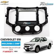 Moldura 2 DIN Fiamon específica para Chevrolet GM s10 2016 até 2018