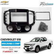 Moldura 2 DIN Fiamon específica para Chevrolet GM s10 2016 até 2018