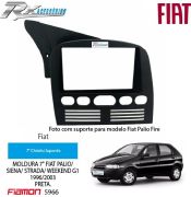 Moldura 2 DIN Fiamon para Fiat Palio, Siena, Strada, Weekend G1 1996 a 2003.