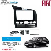 Moldura 2 DIN Fiamon para Fiat Palio, Siena, Strada, Weekend G1 1996 a 2003.