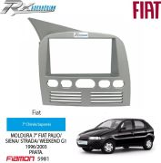 Moldura 2 DIN Fiamon para Fiat Palio, Siena, Strada, Weekend G1 1996 a 2003.