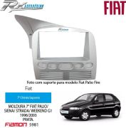 Moldura 2 DIN Fiamon para Fiat Palio, Siena, Strada, Weekend G1 1996 a 2003.