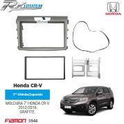 Moldura 2 Din Fiamon para Honda CR-V 2012 até 2016 - Grafite.