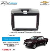 Moldura 9/7 polegadas Fiamon para Chevrolet S10 e TraiBlazer 2013 até 2015.