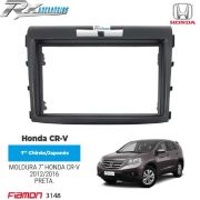 Moldura 2 Din Fiamon para Honda CR-V 2012 até 2016 - Preta.