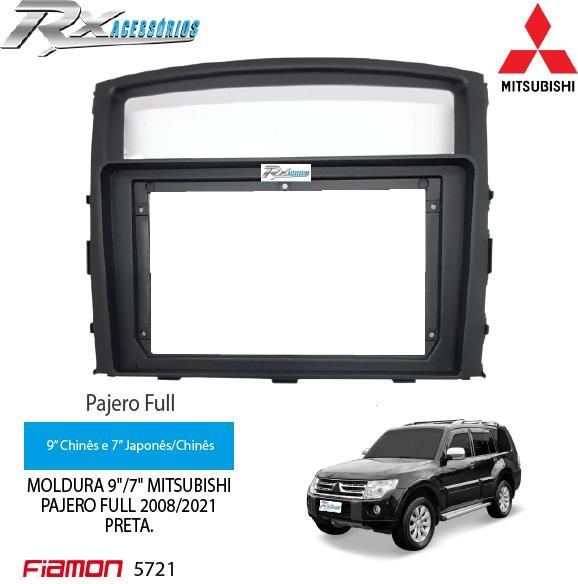 Moldura 9 e 7 polegadas Fiamon para Mitsubishi Pajero Full 2008 até 2021.