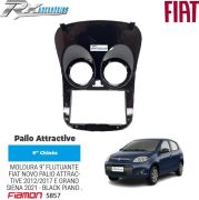 Moldura 9'' Fiamon Para Fiat Palio Attractive 2012 até 2017 e Grand Siena 2021 em diante.