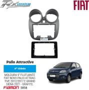 Moldura 9'' Fiamon Para Fiat Palio Attractive 2012 até 2017 e Grand Siena 2021 em diante.