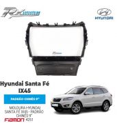 Moldura 9" Fiamon para Hyundai IX45 Santa Fé (2012) - Preta