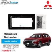 Moldura 9" Fiamon para Mitsubishi Outlander 2016 - Black Piano