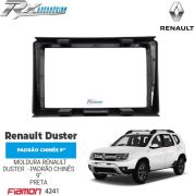 Moldura 9" Fiamon para Renault Duster (2014 a 2017) - Preta