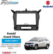 Moldura 9" Fiamon para Suzuki Grand Vitara (2016 até 2019) - Preta
