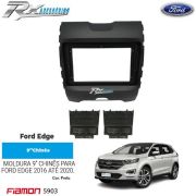 Moldura 9 Polegadas Fiamon para Ford Edge 2016 até 2020 - Preta