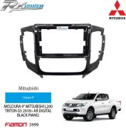 Moldura 9 polegadas Fiamon para Mitsubishi L200 Triton G5 2018 em diante - Black Piano