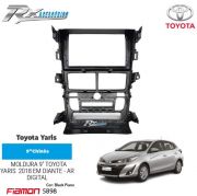 Moldura 9 Polegadas Fiamon para Toyota Yaris 2018 em diante - Black Piano - ar digital