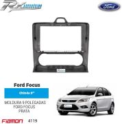 Moldura 9 Polegadas Ford Focus - (2009 a 2013) - Prata